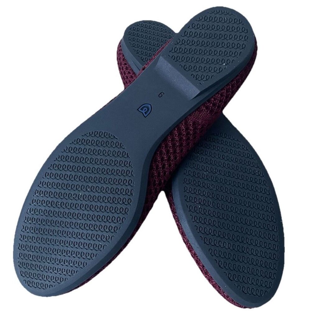 New Rothy's Women The Ballet Flat Bow in Berry Mesh Size 9 - Picture 5 of 5